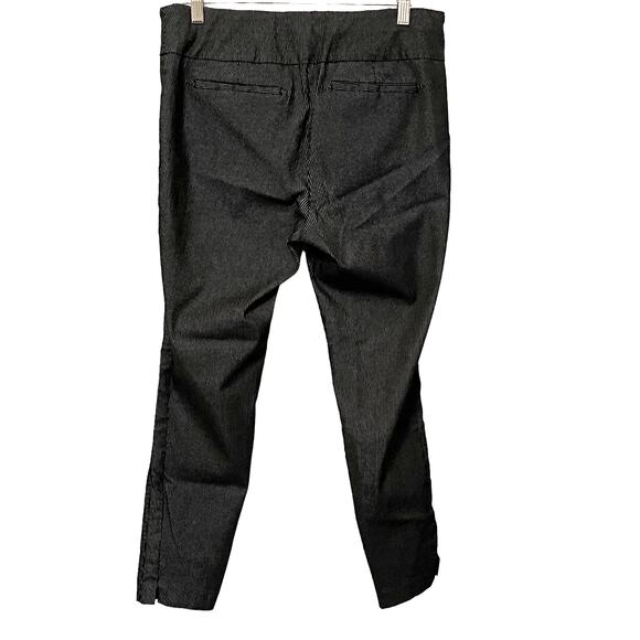 7TH AVENUE DESIGN STUDIO SKINNY LEG PULL-ON PANTS, WOMENS-L-GREY/WHITE PINSTRIPE - Picture 3 of 12